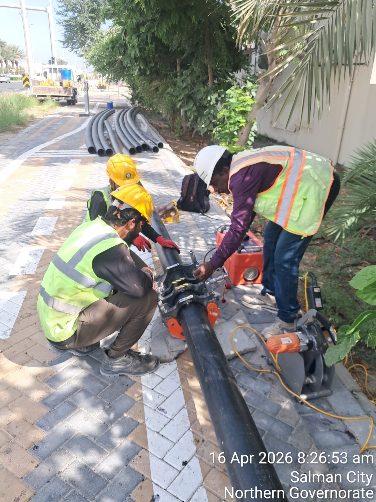 KTCC road and civil staging on site